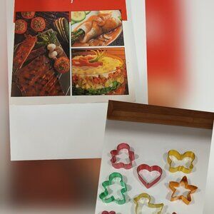 Treasury of Campbell's Recipes With Never used Colorful Cookie Cutters.